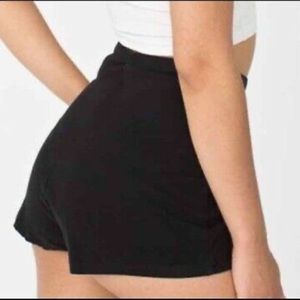 American apparel black tap short